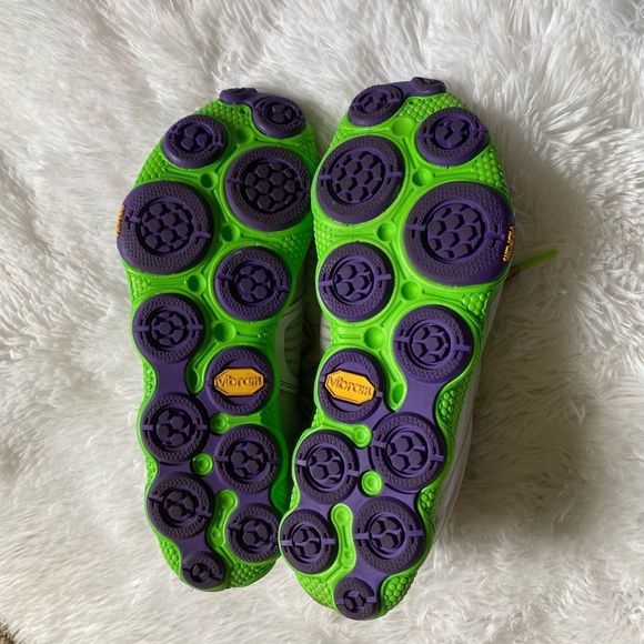 New Balance Minimus Sneakers Vibram Soles Green Purple Gray Size 9.5 - Picture 11 of 13